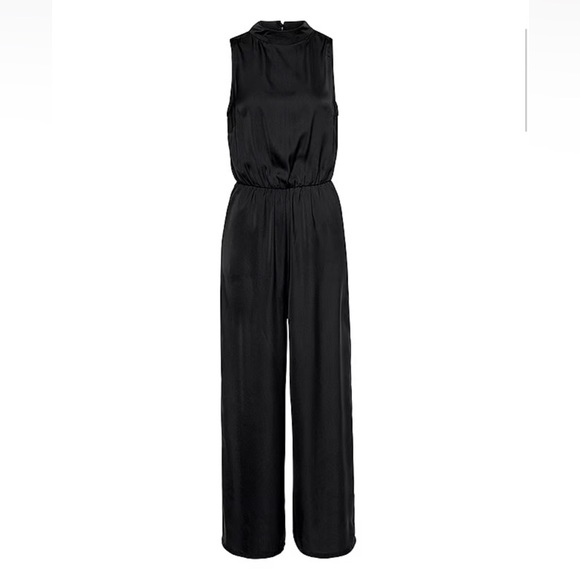 Lascana Satin High Neck Jumpsuit NWT - Picture 7 of 10